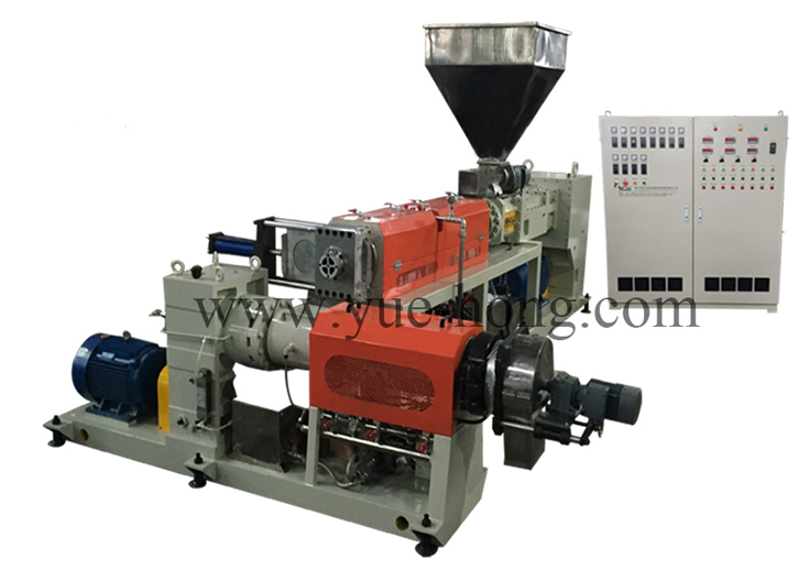 PVC75、90、110、130 double stage parallel metamaterial double-screw extrusion granulate production line